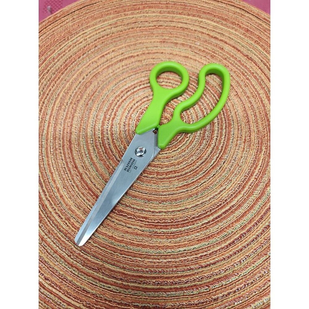 Kuhn Rikon Pull-Apart  Kitchen Shears Green Handle Swiss Made